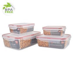 Pojemniki do żywności Fresh Box bez BPA kpl. 4 szt. łączna pojemność 5,1 l