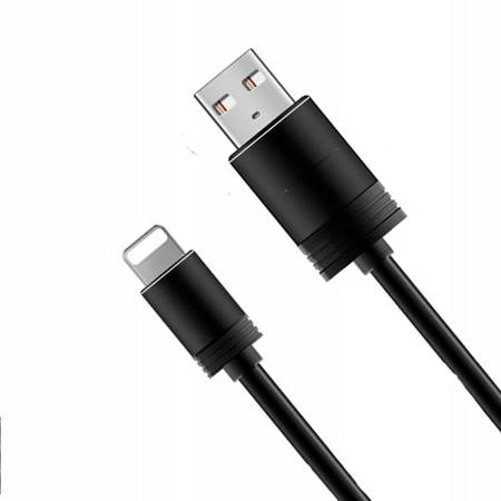 Kabel USB Lightning 1M dla iPhone Apple - Czarny
