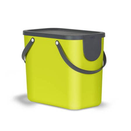 Kosz na Śmieci Rotho Albula 25L do Segregacji Odpadów - Kolor Limonkowy