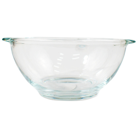 Miska szklana do zupy 500 ml bulionówka z uszkami Przezroczysta Trend Glass