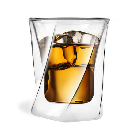 Szklanka do whisky z podwójną ścianką Cristallo Vialli Design 300 ml